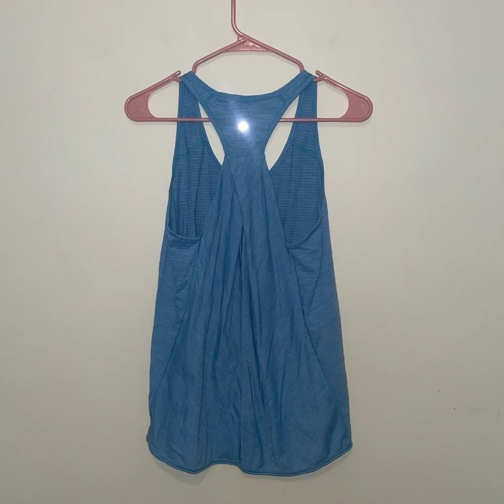 Lululemon Essential Tank Heathered Jet Set Blue Size 6